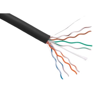 BOBINE DE CÂBLE CAT6 EN VRAC 1000 PIEDS NOIR