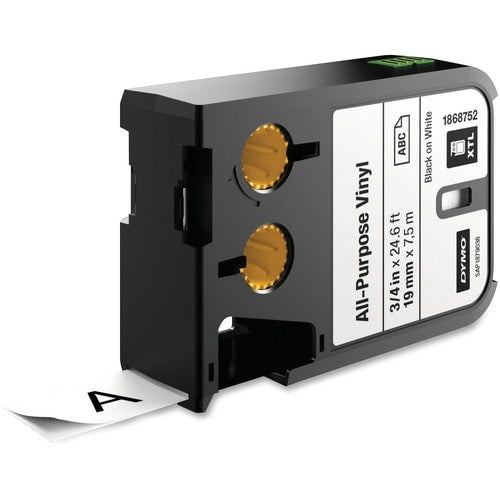 Dymo XTL All-purpose Vinyl Labels - Thermal Transfer - White