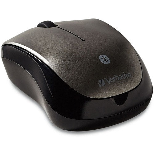 Ratón inalámbrico Bluetooth Verbatim Multi-Trac con LED azul para tableta - Grafito