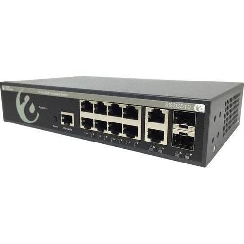 COMMUTATEUR GIG L2+ 10 PORTS INCLUS 2 PERP