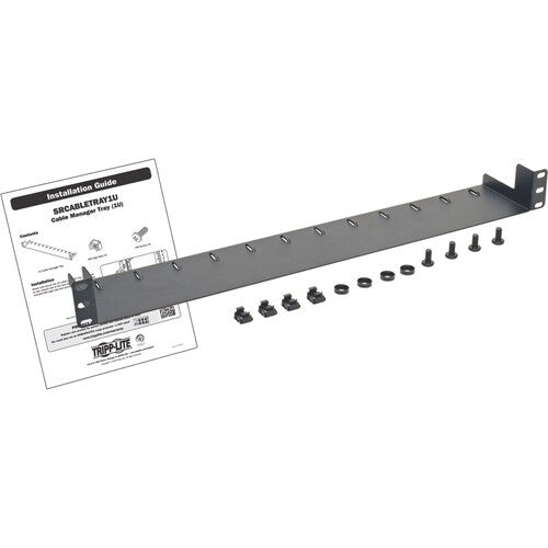 1U RACK SERVER CABINET MOUNT HORIZONTAL CABLE MANAGEMENT TRAY