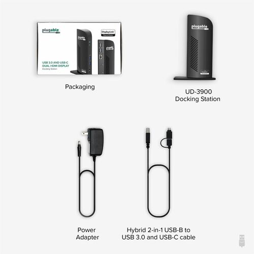 Station d'accueil universelle pour ordinateur portable Plugable USB 3.0