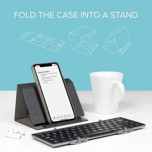 Clavier Bluetooth pliable Plugable compatible avec iPad, iPhone,