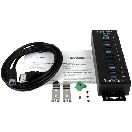 Hub USB 3.0 industriel 10 ports StarTech.com - Protection contre les décharges électrostatiques et les surtensions