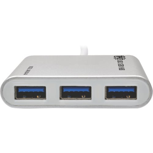 Tripp Lite by Eaton 4-Port Portable USB 3.1 Gen 1 Hub, Aluminum - USB Type C