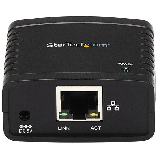 Serveur d'impression réseau LPR StarTech.com Ethernet 10/100 Mbit/s vers USB 2.0