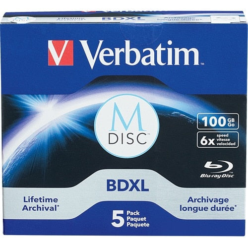 Support enregistrable Blu-ray Verbatim - BDXL - 6x - 100 Go - 5 -