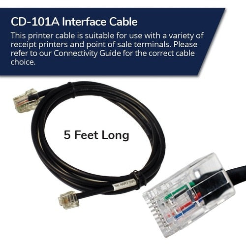 apg Printer Interface Cable | CD-101A Cable for Cash Drawer to Printer| 1 x RJ-1