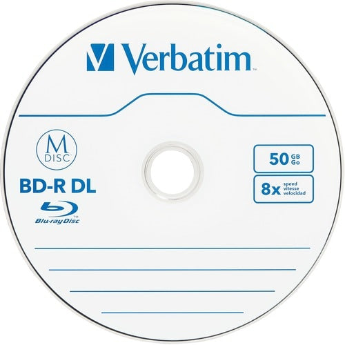 Support enregistrable Blu-ray Verbatim - BD-R DL - 8x - 50 Go - 2