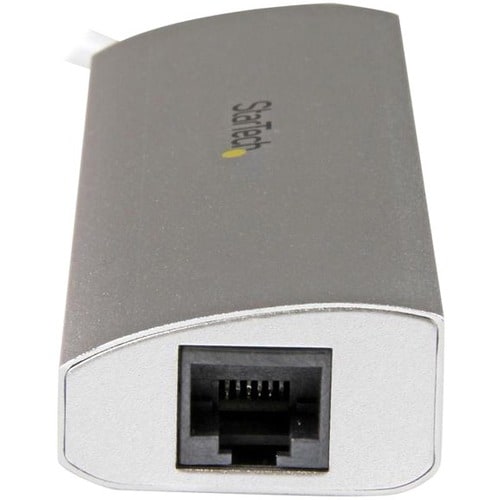 3PORT USB HUB WITH GIGABIT NETWORK ADAPTER SILVER USB 3 HUB