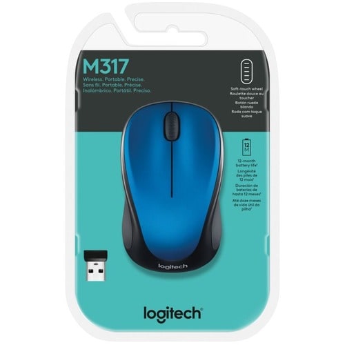 Ratón inalámbrico Logitech M317 de 2,4 GHz con receptor USB Unifying, 1000