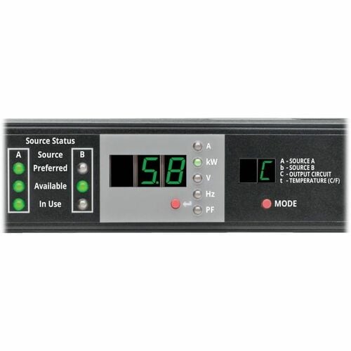 Tripp Lite par Eaton PDUMNH30HVAT 5,8 kW monophasé 208/240 V ATS/Monit