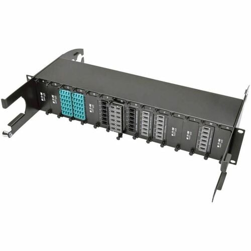 Panneau de brassage Tripp Lite 12 fibres MTP/MTO x 12 cassettes de passage 40 Gb - 12 ports