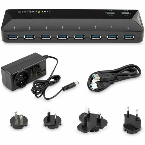 StarTech.com 10-Port USB 3.0 Hub with Charge and Sync Ports - 2 x 1.5A Ports