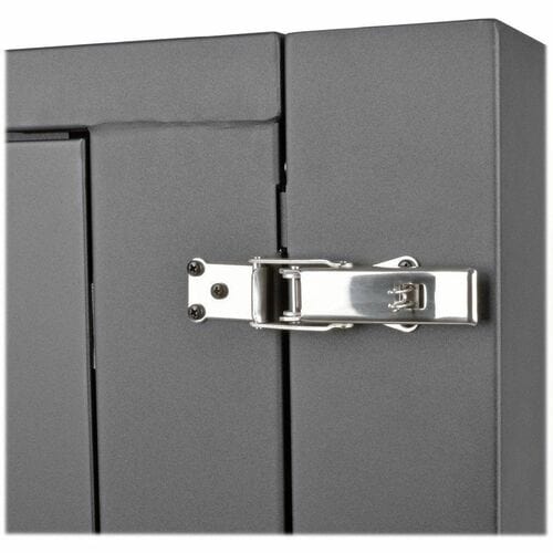ARMOIRE RACK MURALE 12U À CHARNIÈRES AVEC FENÊTRE ACRYLIQUE PROFONDE