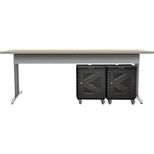 Kensington Secure Cabinet Trolley - 4 Casters - Rubber - Black - 1