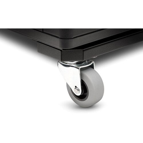 Kensington Secure Cabinet Trolley - 4 Casters - Rubber - Black - 1