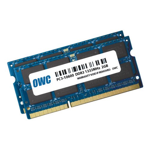 4,0 Go (2 x 2 Go) PC3-10600 DDR3 1333 MHz SO-DIMM 204 broches CL9 SO-DIMM