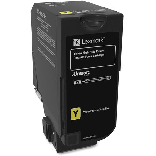 CARTOUCHE DE TONER JAUNE À HAUTE CAPACITÉ CS725, PROGRAMME DE RETOUR