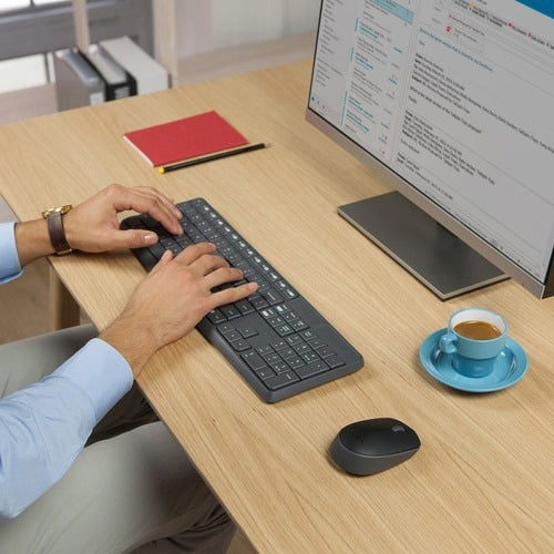 Teclado y ratón MK235 WRLS gris (TS)