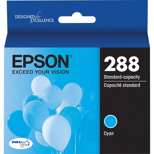 Cartouche d'encre standard DURABRITE ULTRA CYAN T288 avec capteur SENSORMATIC