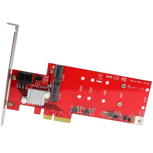 Tarjeta RAID PCI Express M.2 de 2 ranuras con 2 puertos SATA3 - Tarjeta PCIe SATA