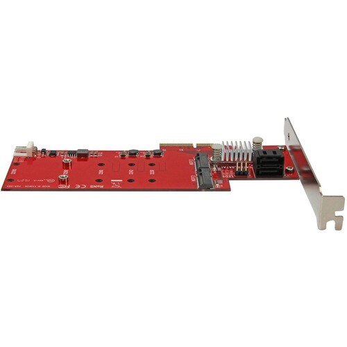 Tarjeta RAID PCI Express M.2 de 2 ranuras con 2 puertos SATA3 - Tarjeta PCIe SATA