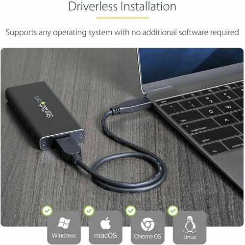 CARCASA SSD USB 3.1 M.2 PARA HOST CON USB-C HABILITADO