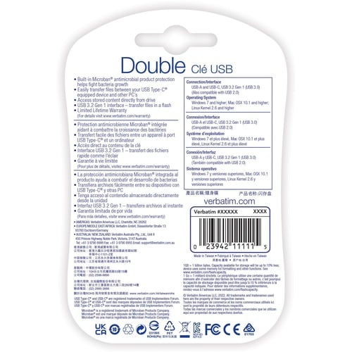 64GB STORE N GO DUAL USB FLASH MULTI 4