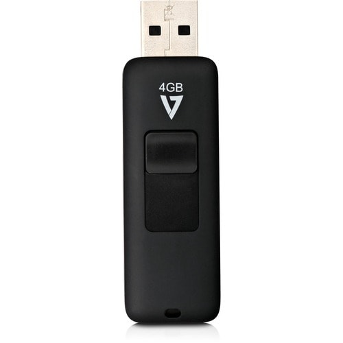 Clé USB 2.0 4 Go, connecteur rétractable noir, RTL