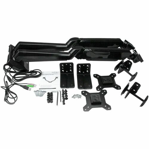 StarTech.com Dual Monitor Arm, USB Hub and Audio P