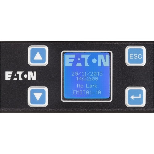 PDU de rack con entrada medida Eaton, 1U, entrada 5-15P, 1,44 kW máx., 120 V, 12 A,