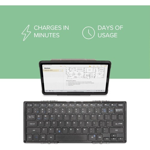 Teclado Bluetooth plegable enchufable compatible con iPad, iPhone,