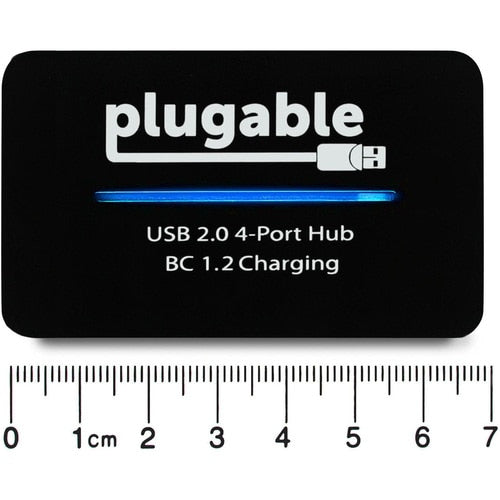 Hub USB 2.0 haute vitesse 4 ports Plugable avec adaptateur secteur 12,5 W. - USB 2.0 Type A