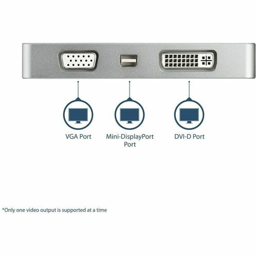Adaptador de vídeo multipuerto USB C 4K/1080p de StarTech.com