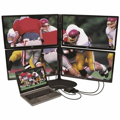 HUB MST DE TRANSPORT MULTI-FLUX DISPLAYPORT 4 PORTS 4K DP 1.2 VERS DP