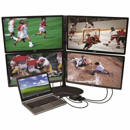 HUB MST DE TRANSPORT MULTI-FLUX DISPLAYPORT 4 PORTS 4K DP 1.2 VERS DP