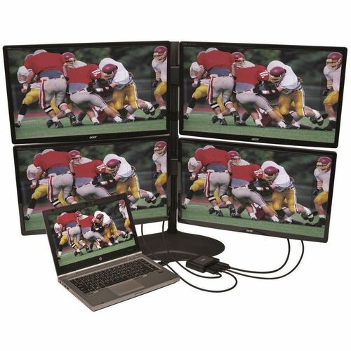 HUB MST DE TRANSPORT MULTI-FLUX DISPLAYPORT 4 PORTS 4K DP 1.2 VERS DP