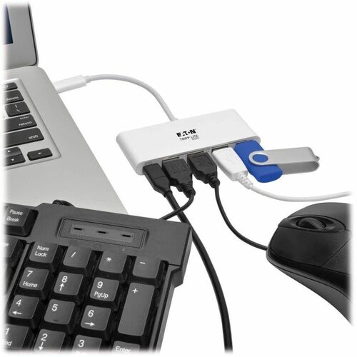 Tripp Lite by Eaton 4-Port USB 3.1 Gen 1 Portable Hub, USB-C to (x4) USB