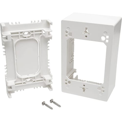 Caja de conexiones de montaje en superficie de una sola unidad de Tripp Lite by Eaton, blanca - 1 unidad - Blanco