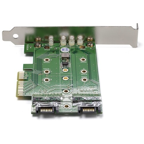 StarTech.com M.2 Adapter - 3 Port - 1 x PCIe (NVMe) M.2 - 2 x SATA III M.2