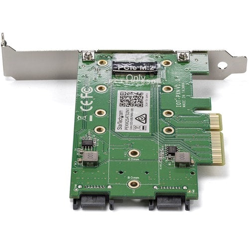 StarTech.com M.2 Adapter - 3 Port - 1 x PCIe (NVMe) M.2 - 2 x SATA III M.2
