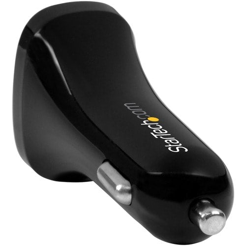Chargeur de voiture USB double port Star Tech.com – Noir – Haute puissance 24 W/4,8 A