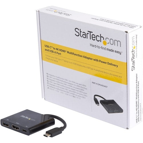 ADAPTADOR USB TIPO C A HDMI CON PUERTO USB PD ADAPTADOR USB-C 4K