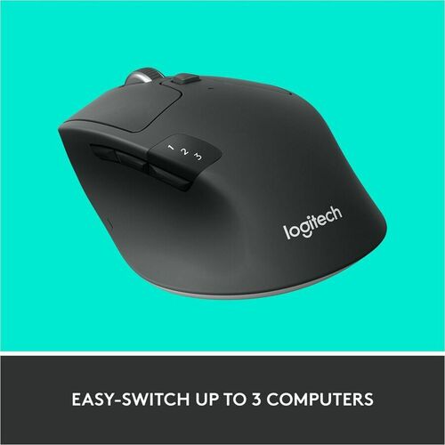 Logitech M720 Triathlon Multi-Device Wireless Mouse, Bluetooth, USB
