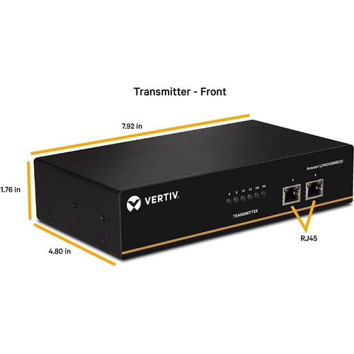 Kit extensor KVM 4K HD de alto rendimiento Vertiv Avocent LV 5020 con receptor y transmisor