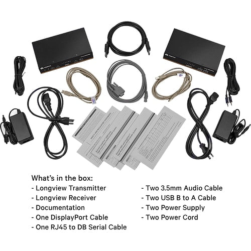 Kit extensor KVM 4K HD de alto rendimiento Vertiv Avocent LV 5020 con receptor y transmisor