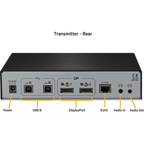 Kit extensor KVM 4K HD de alto rendimiento Vertiv Avocent LV 5020 con receptor y transmisor