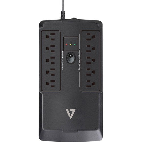 Onduleur de bureau V7 550 VA avec 10 prises (UPS1DT550-1N) - V7 UPS1DT550-1N