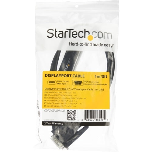 Cable USB C a VGA de StarTech.com de 1 m (3 pies)
